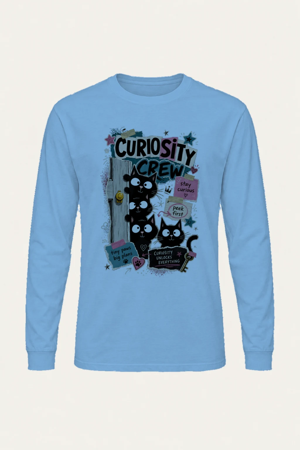 "Stay Curious" Unisex Longsleeve T-shirt | Gildan 2400
