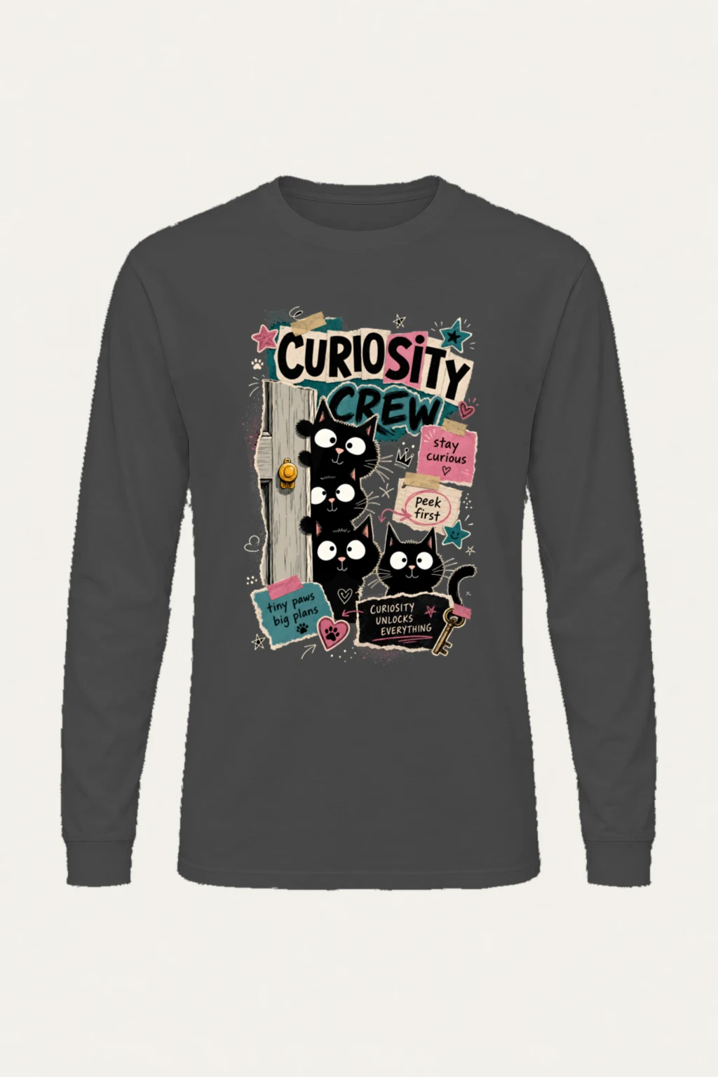 "Stay Curious" Unisex Longsleeve T-shirt | Gildan 2400