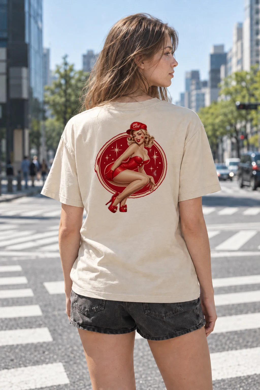 "Stay Fizzy" Heavyweight Unisex Crewneck T-shirt | Gildan 5000