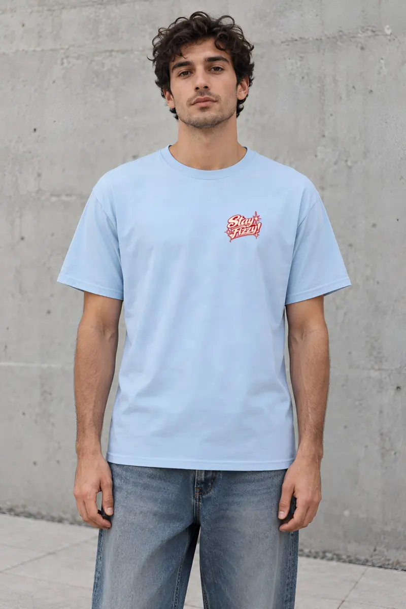 "Stay Fizzy" Heavyweight Unisex Crewneck T-shirt