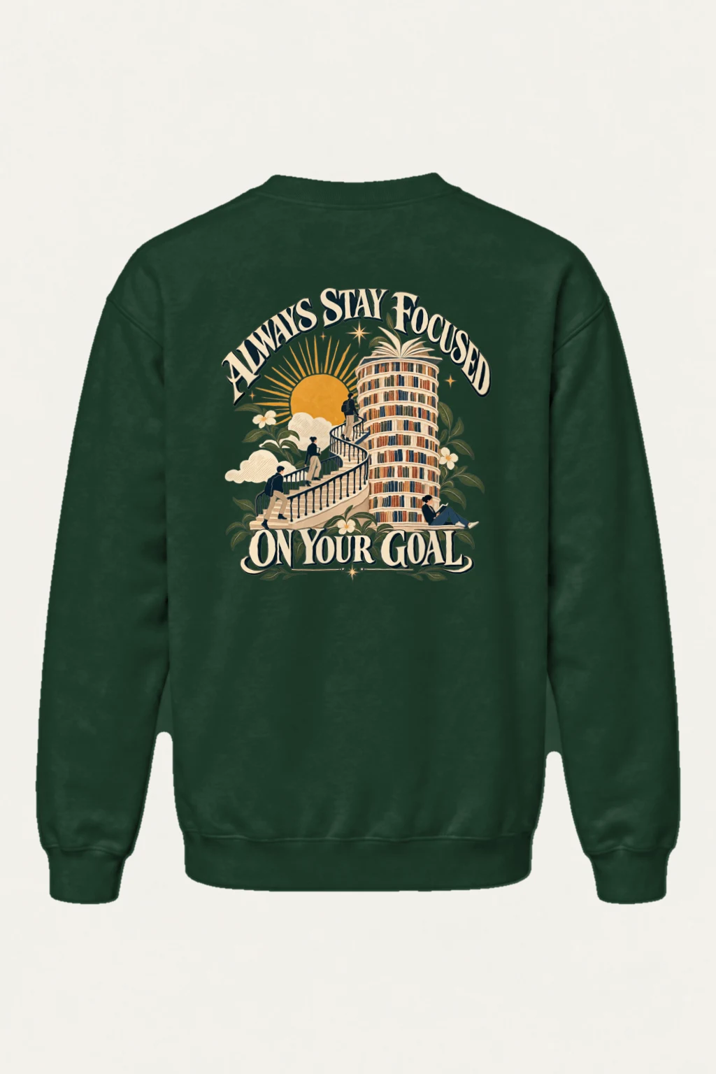 "Stay Focused Goals" Heavy Blend Unisex Crewneck Sweatshirt | Gildan 18000