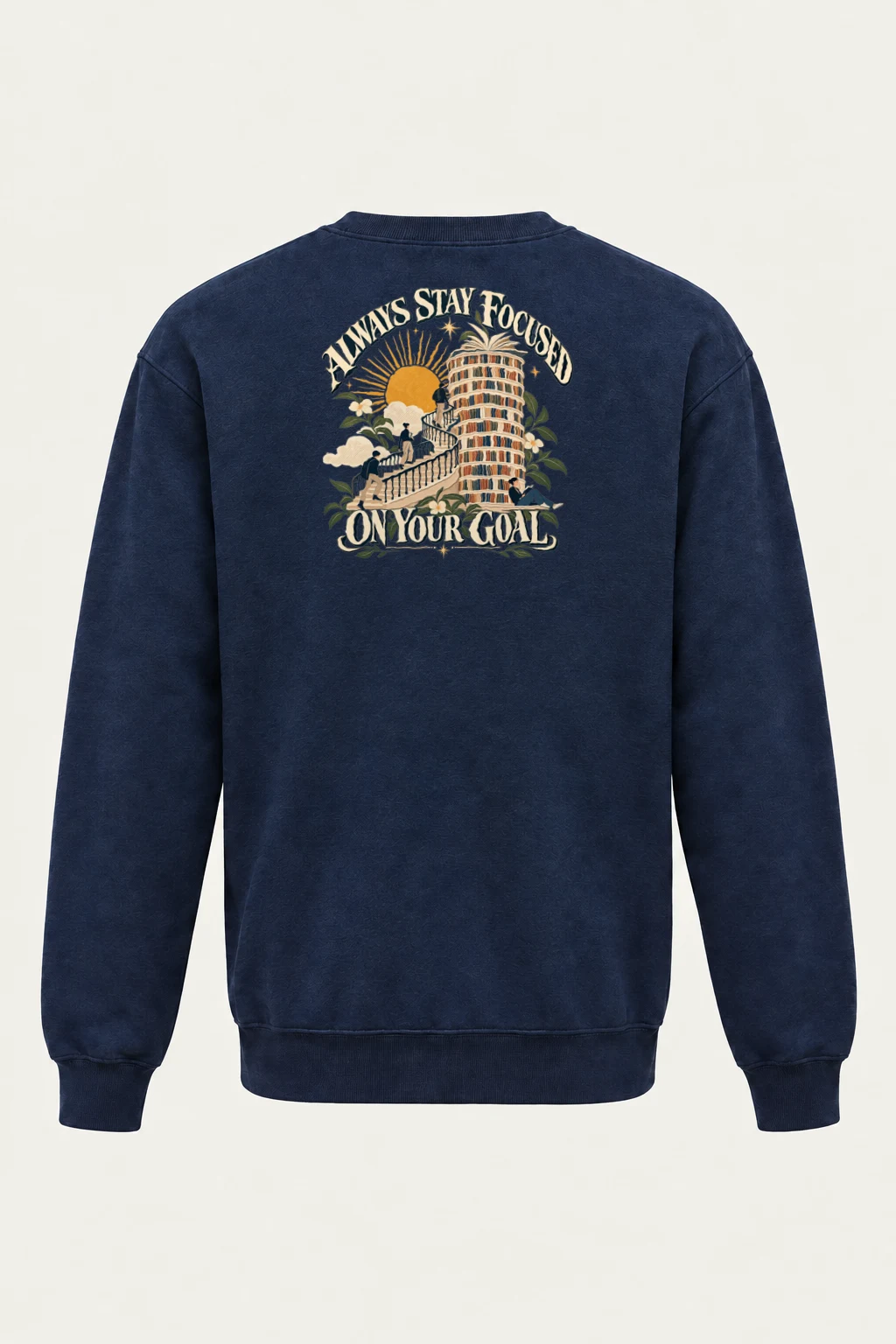 "Stay Focused Goals" Heavy Blend Unisex Crewneck Sweatshirt | Gildan 18000