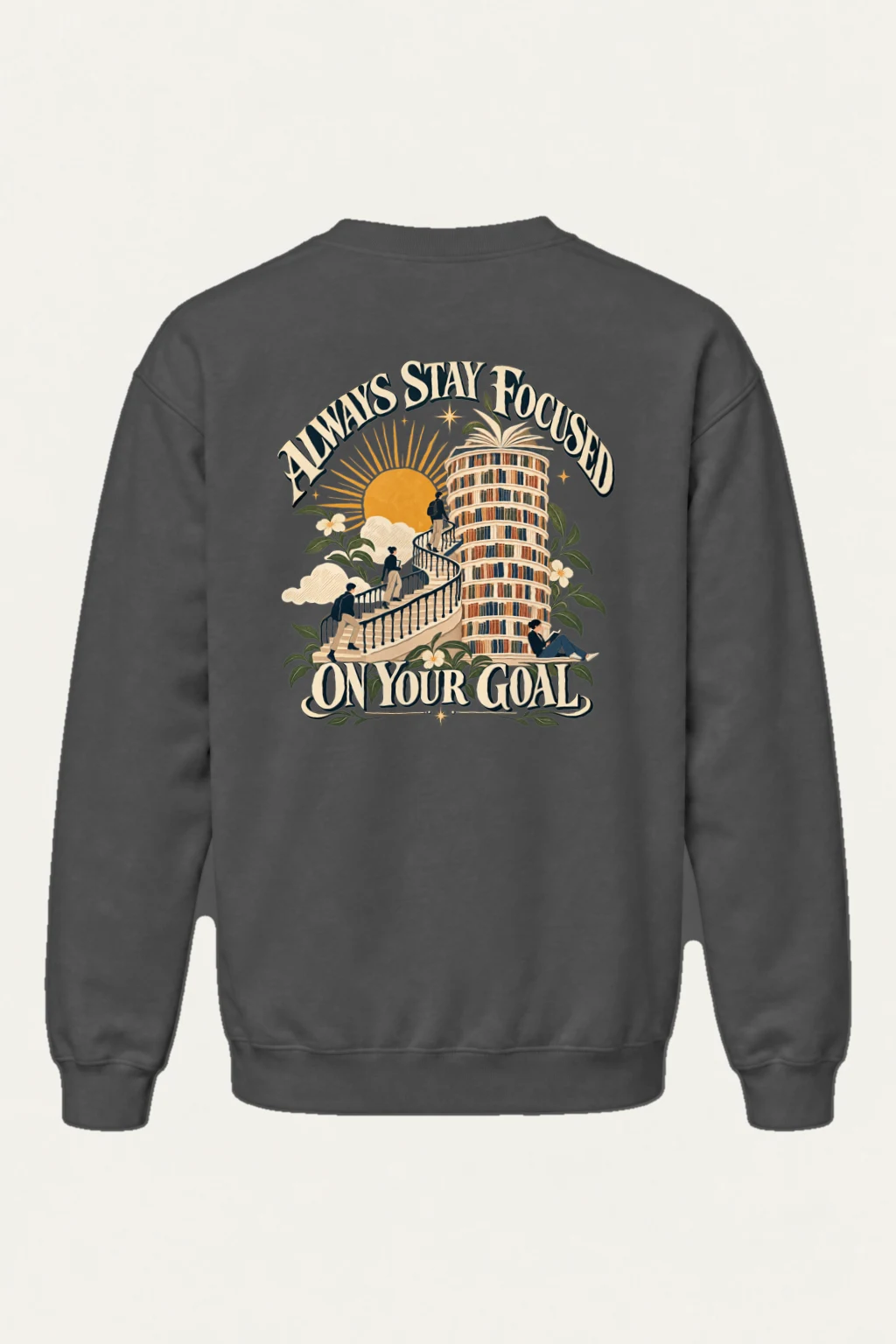 "Stay Focused Goals" Heavy Blend Unisex Crewneck Sweatshirt | Gildan 18000