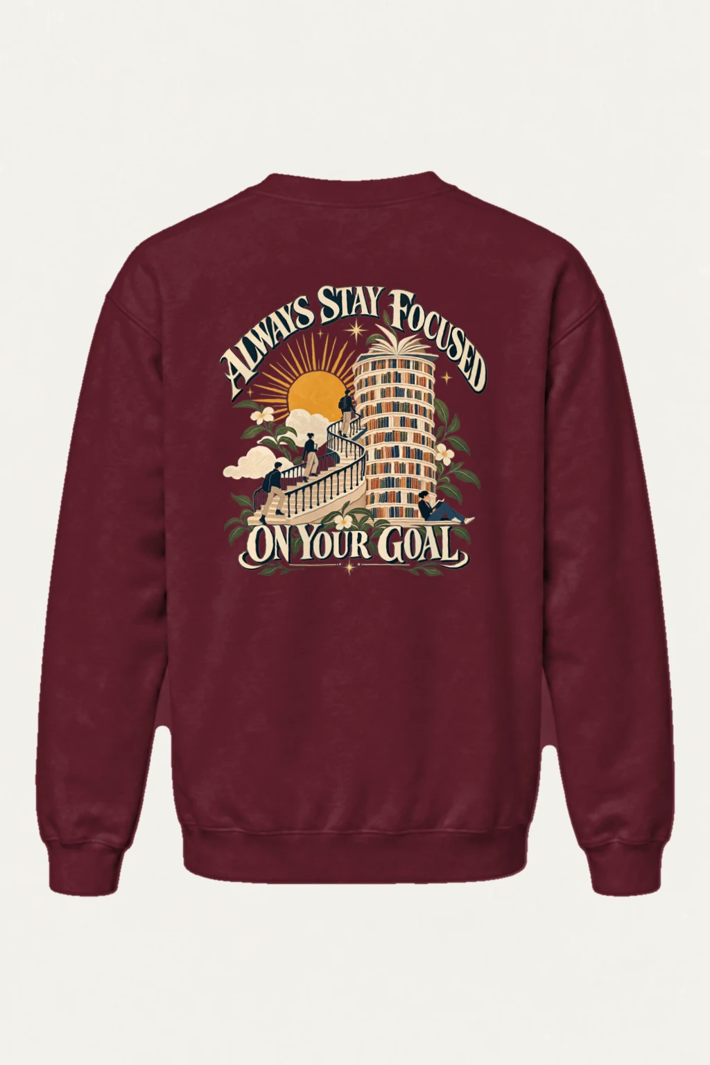"Stay Focused Goals" Heavy Blend Unisex Crewneck Sweatshirt | Gildan 18000