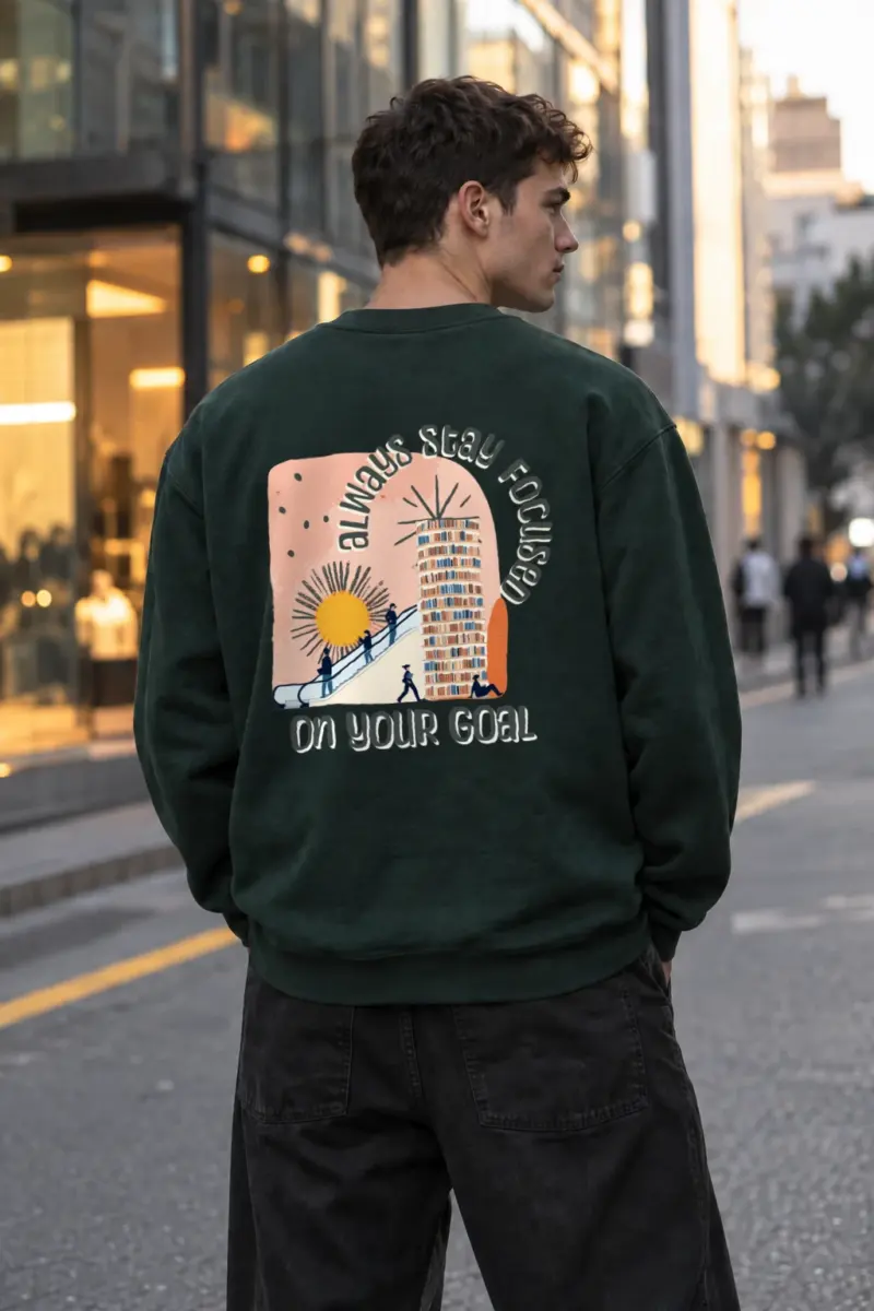 "Stay Focused" Heavy Blend Unisex Crewneck Sweatshirt | Gildan 18000
