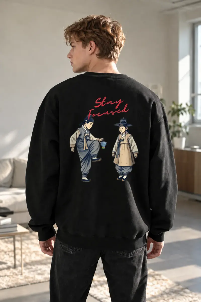 “Stay Focused” Heavy Blend Unisex Crewneck Sweatshirt | Gildan 18000