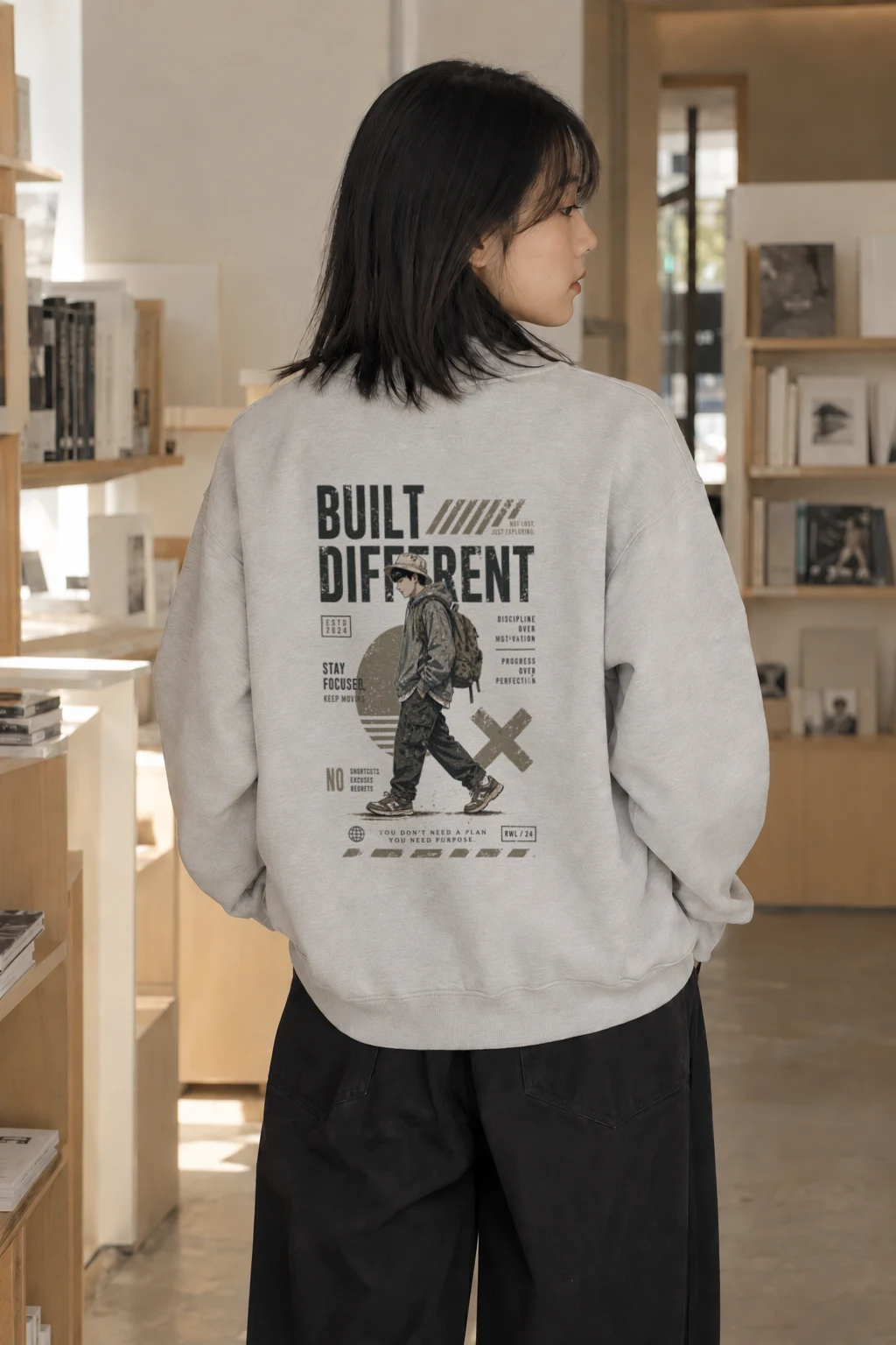 "Stay Focused" Heavy Blend Unisex Crewneck Sweatshirt | Gildan 18000