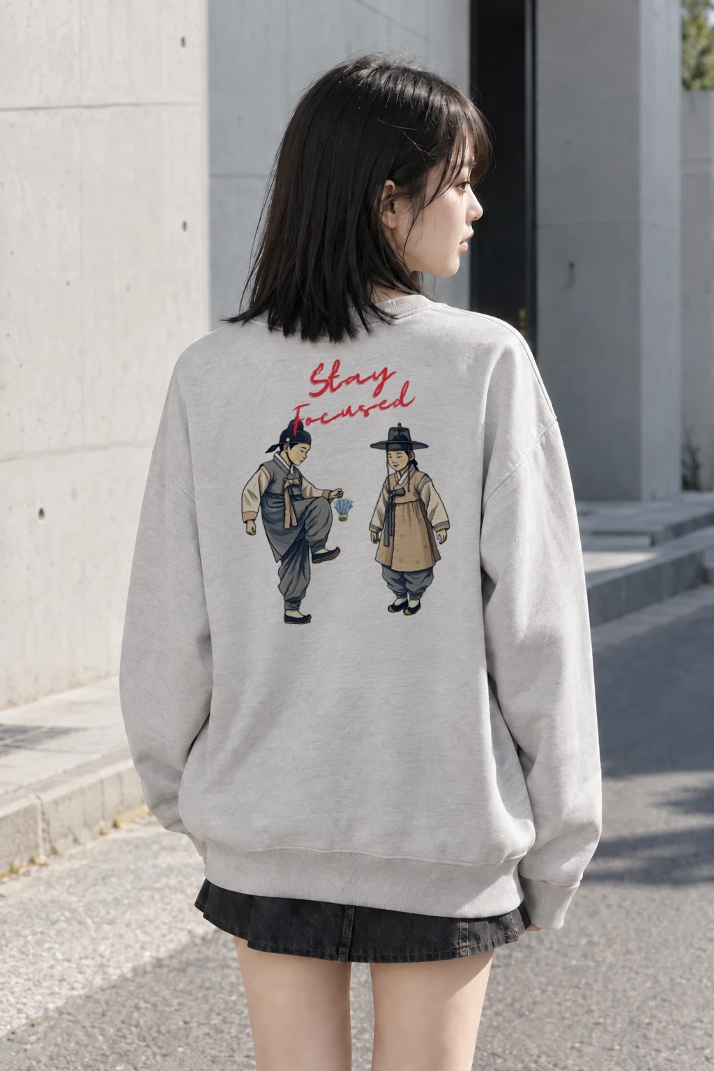 "Stay Focused" Heavy Blend Unisex Crewneck Sweatshirt | Gildan 18000