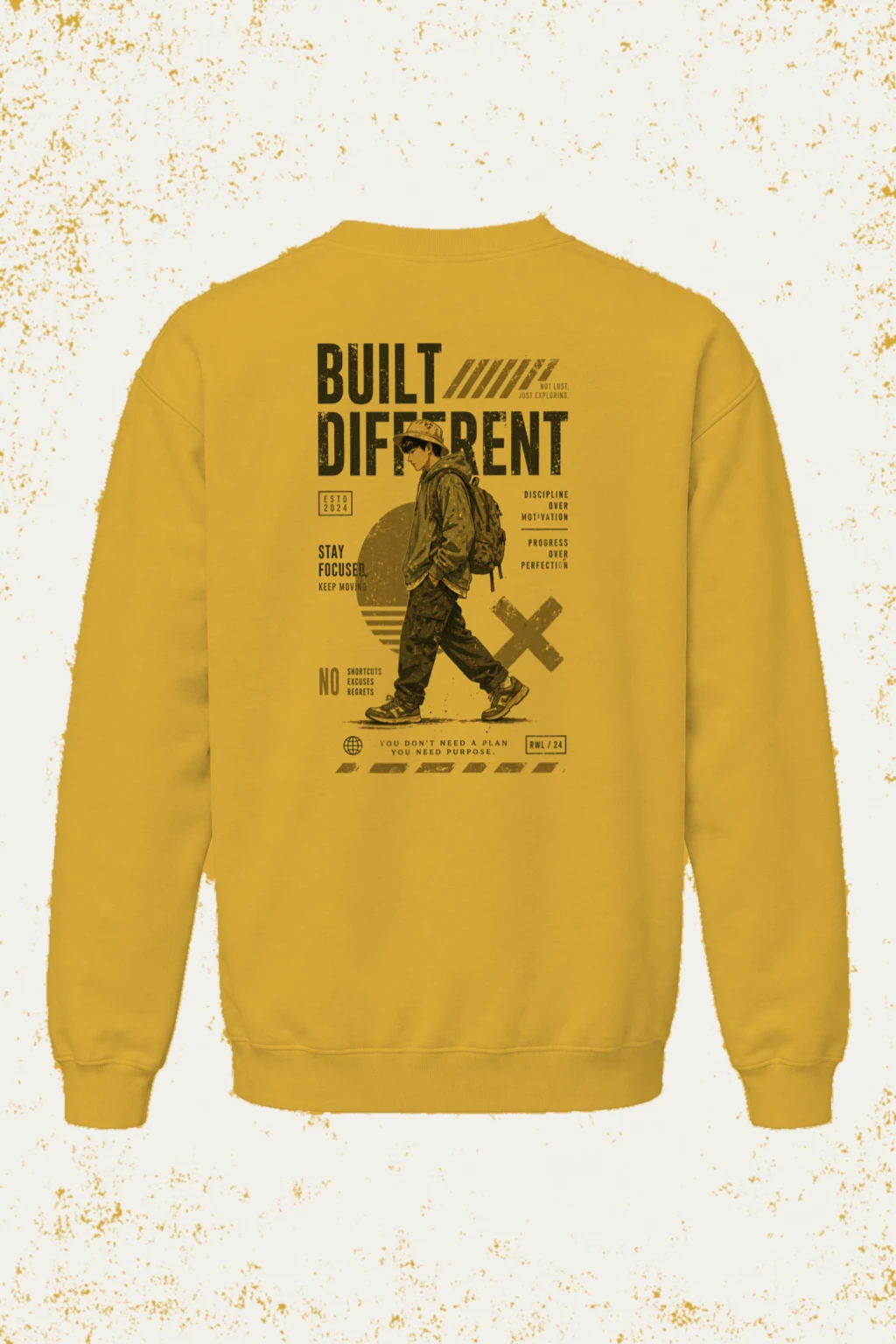"Stay Focused" Heavy Blend Unisex Crewneck Sweatshirt | Gildan 18000