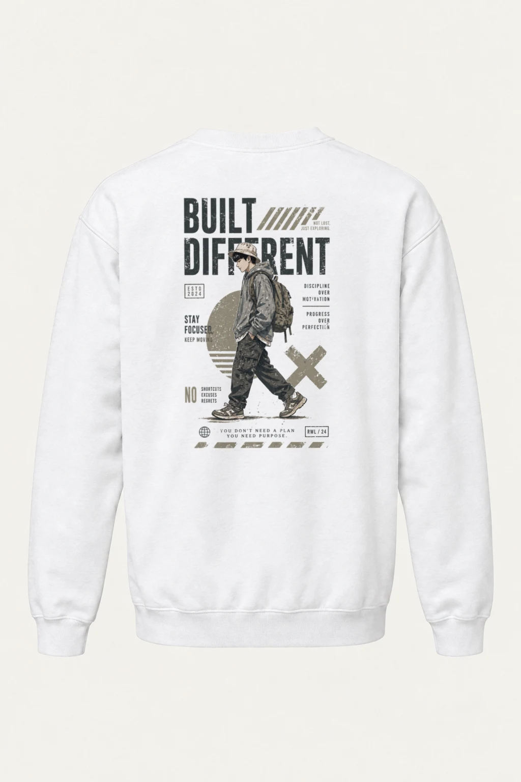 "Stay Focused" Heavy Blend Unisex Crewneck Sweatshirt | Gildan 18000