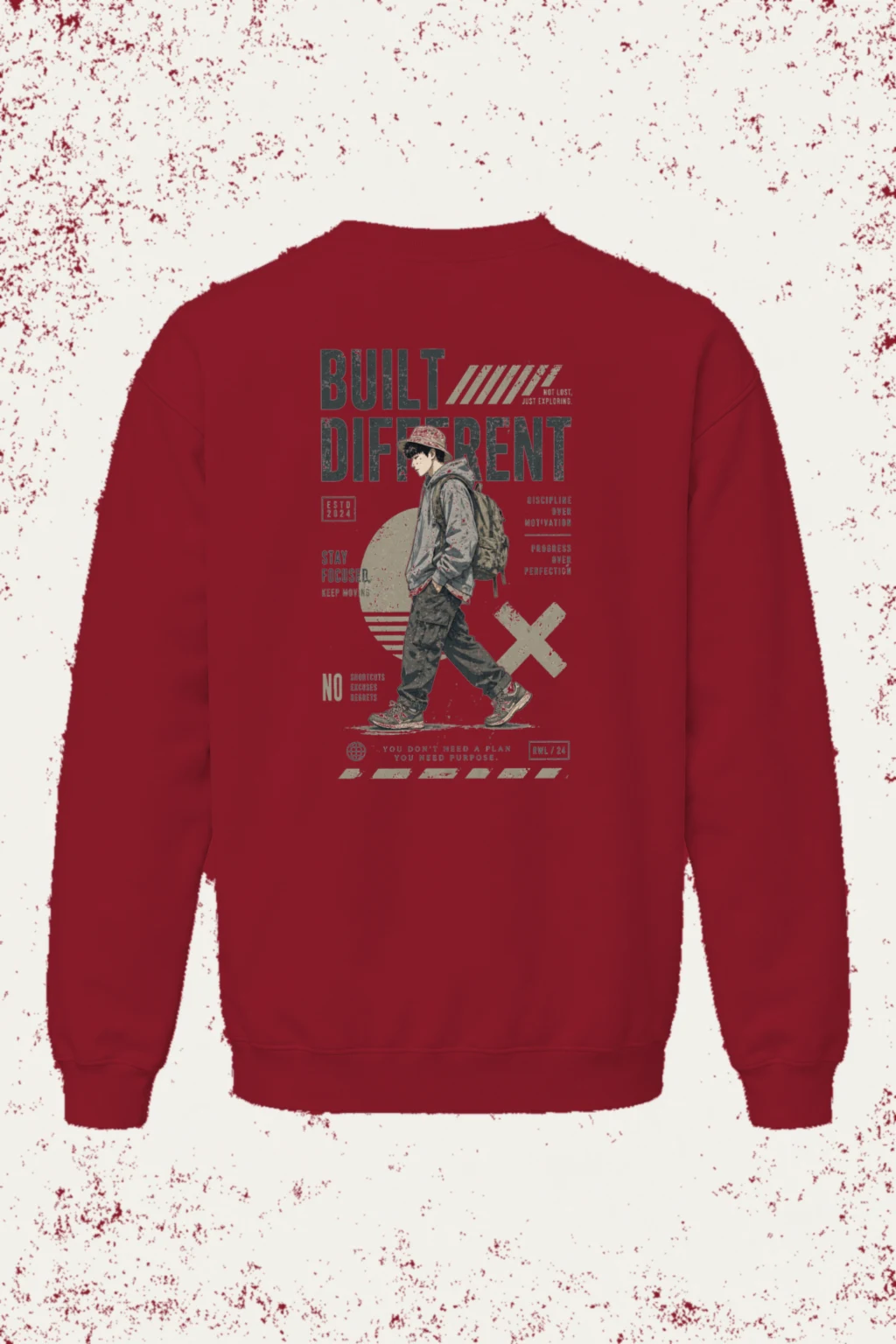 "Stay Focused" Heavy Blend Unisex Crewneck Sweatshirt | Gildan 18000