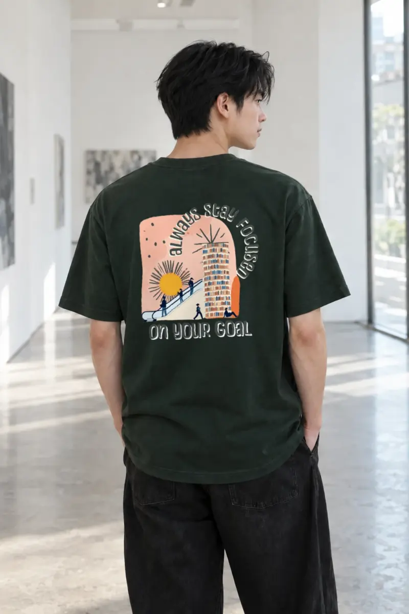 "Stay Focused" Heavyweight Unisex Crewneck T-shirt | Gildan 5000