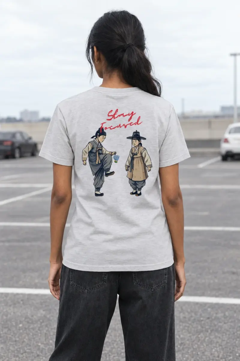 "Stay Focused" Heavyweight Unisex Crewneck T-shirt | Gildan 5000