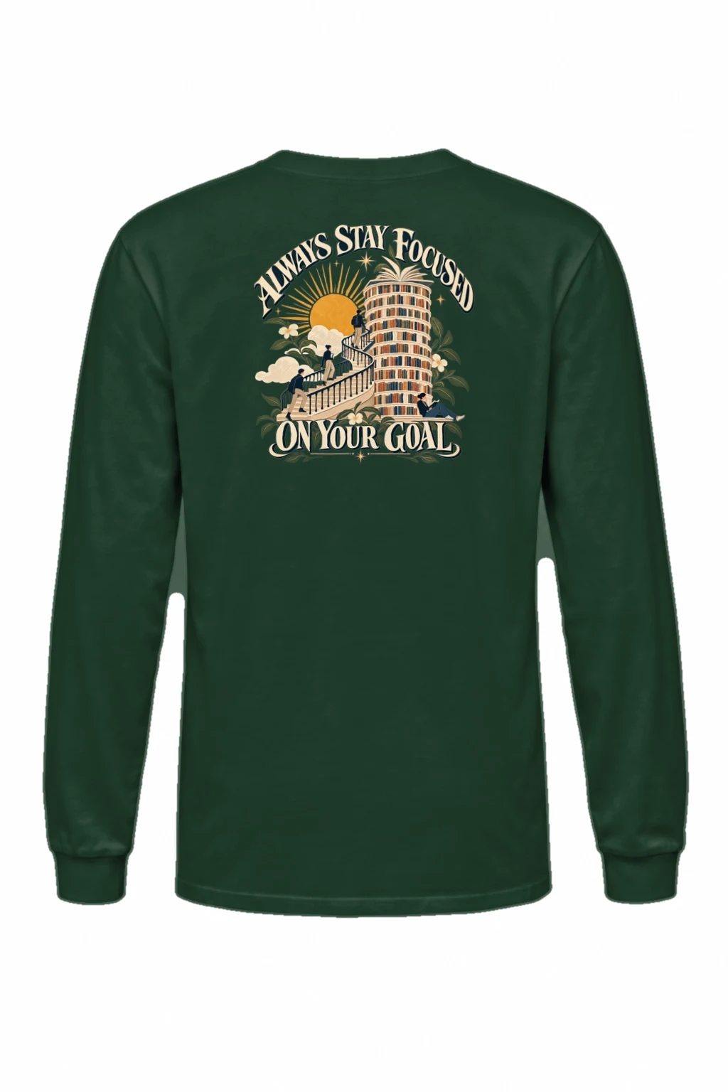 "Stay Focused On Your Goals" Unisex Longsleeve T-shirt | Gildan 2400
