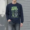 "Stay Happy" Unisex Longsleeve T-shirt