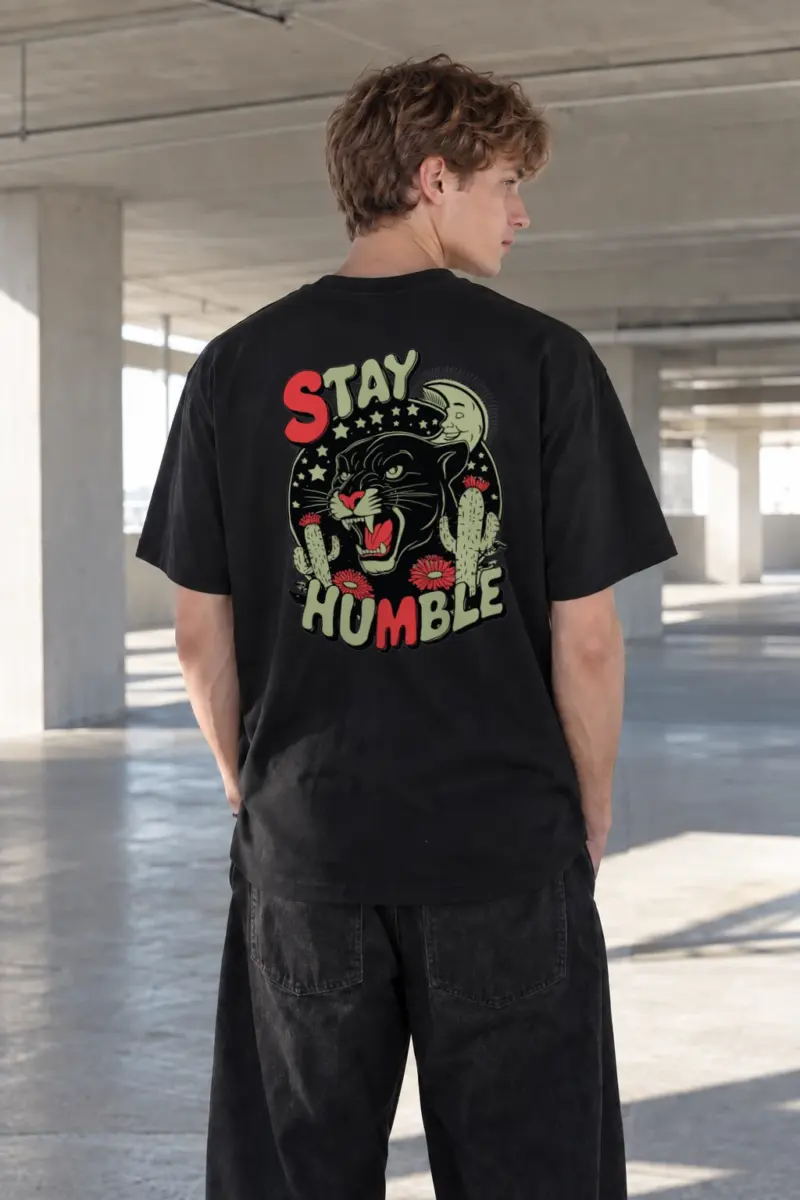 “Stay Humble” Heavyweight Unisex Crewneck T-shirt | Gildan 5000