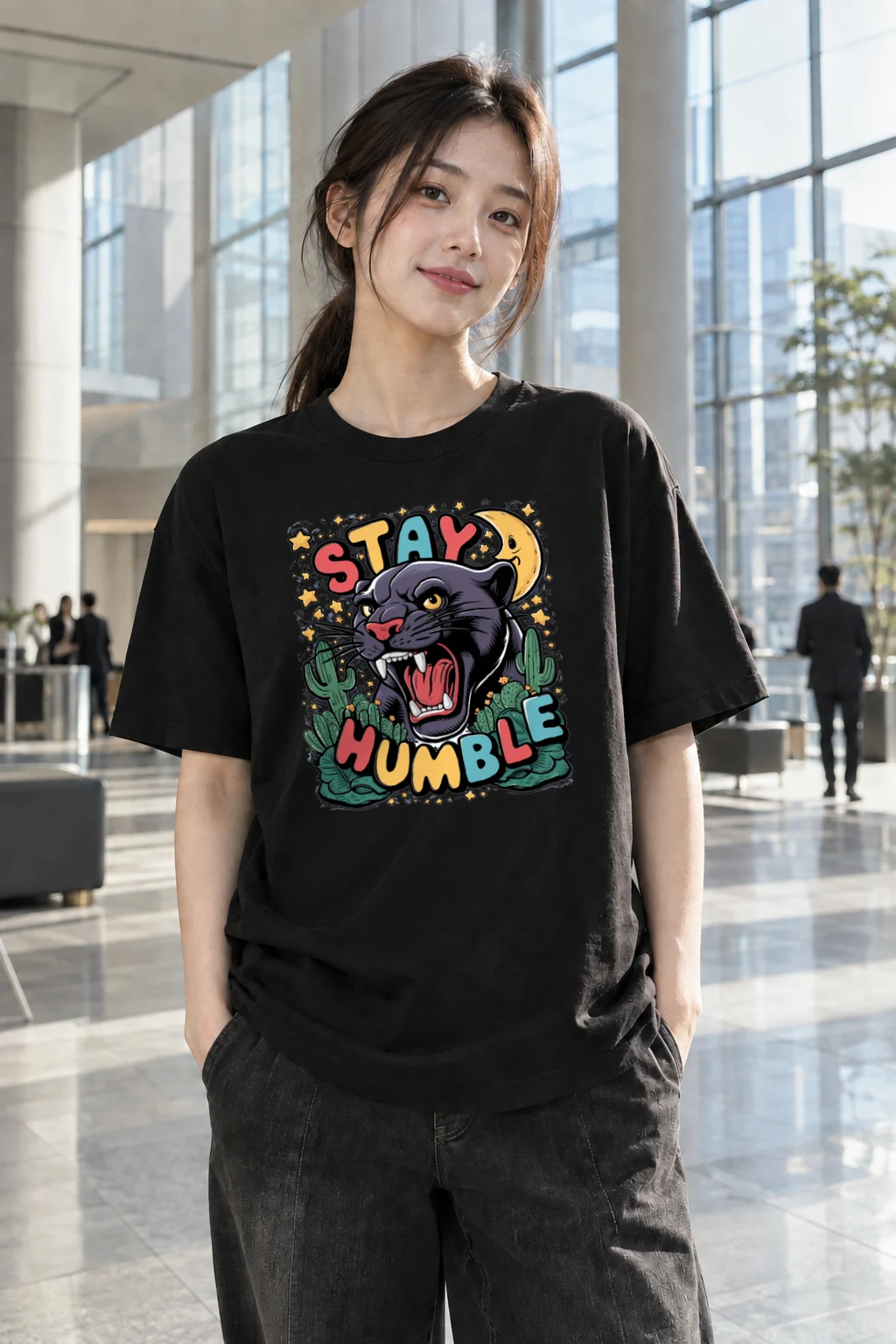 "Stay Humble" Heavyweight Unisex Crewneck T-shirt | Gildan 5000