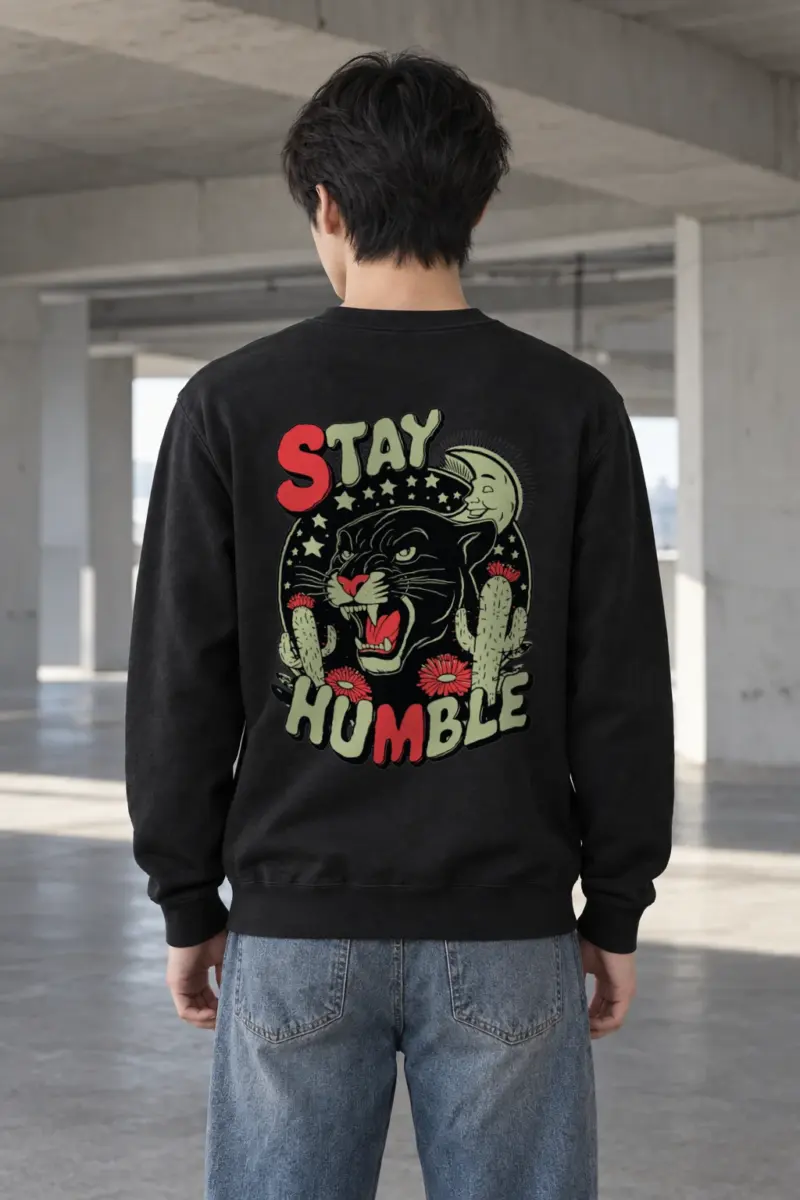 "Stay Humble Panther" Heavy Blend Unisex Crewneck Sweatshirt