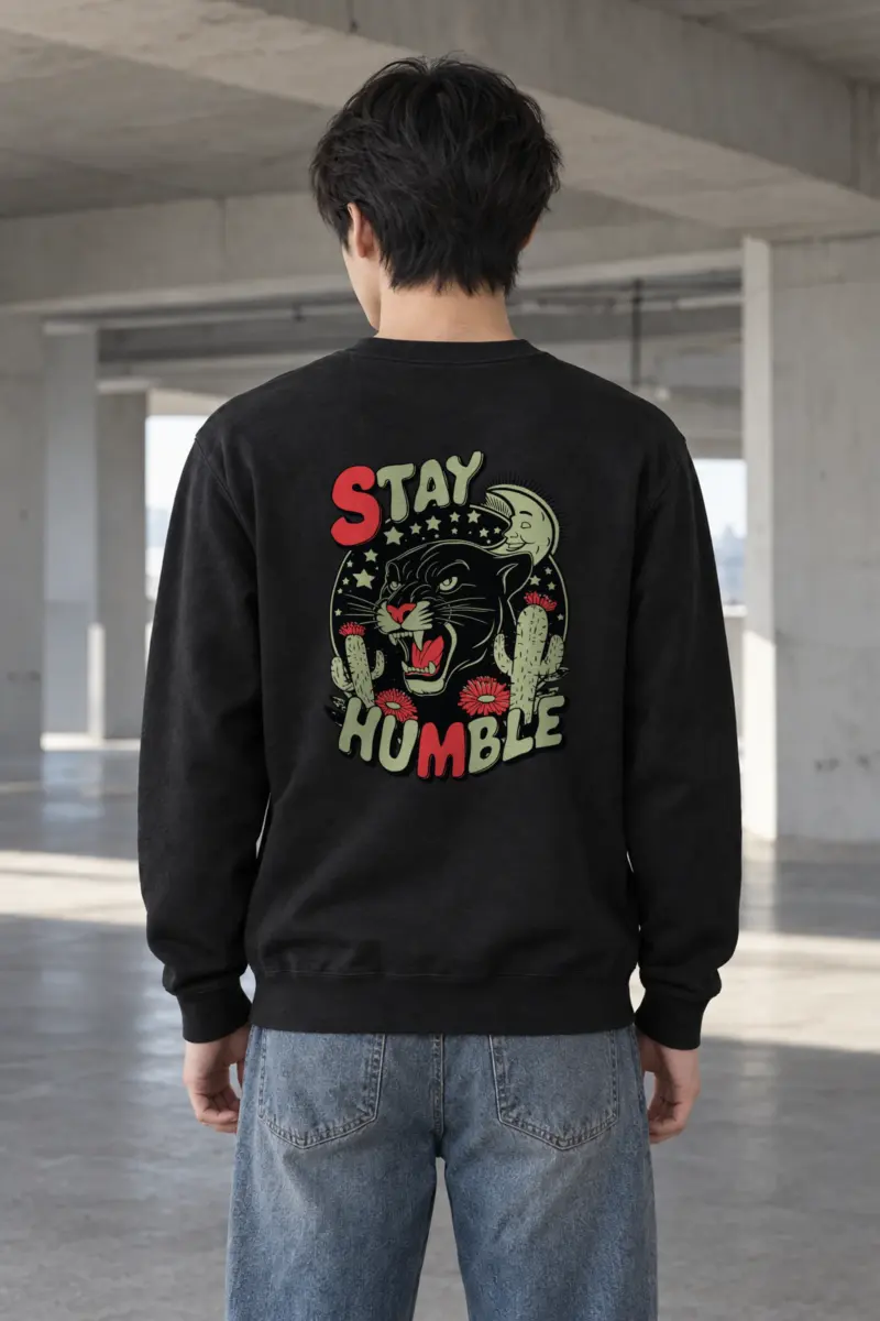"Stay Humble Panther" Heavy Blend Unisex Crewneck Sweatshirt