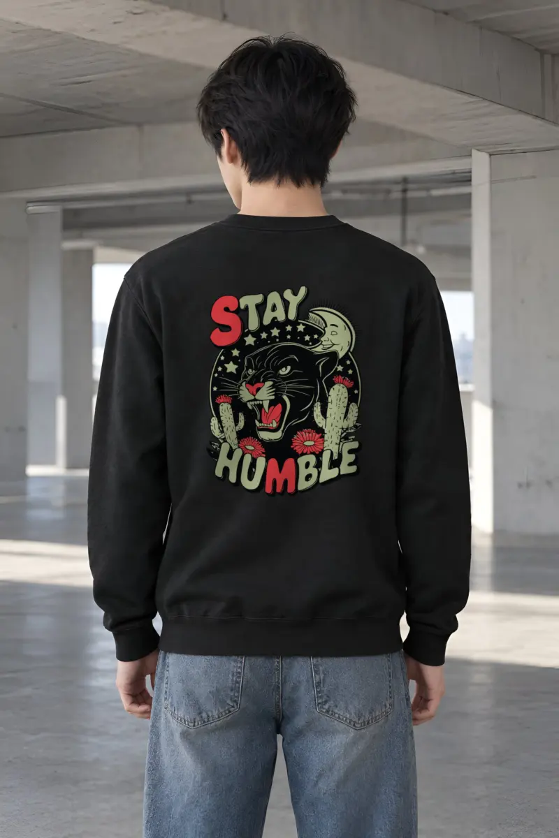 "Stay Humble Panther" Heavy Blend Unisex Crewneck Sweatshirt