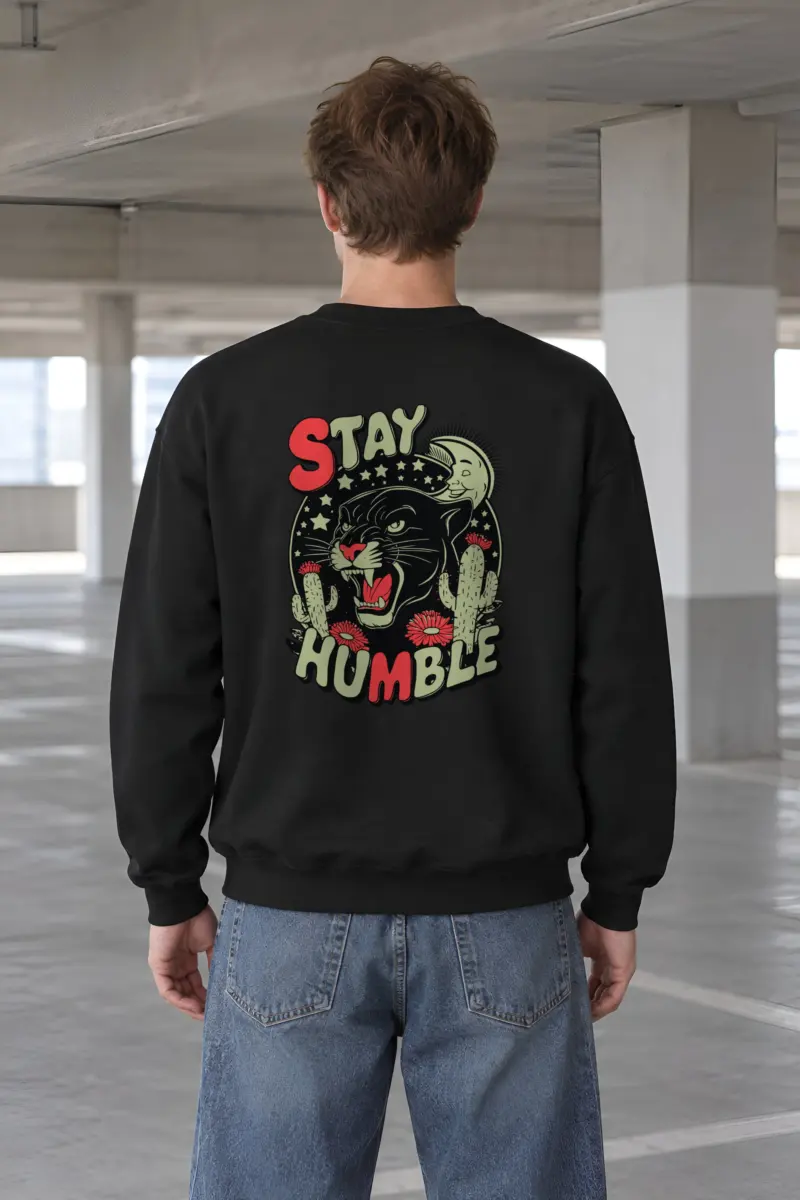 "Stay Humble Panther" Heavy Blend Unisex Crewneck Sweatshirt