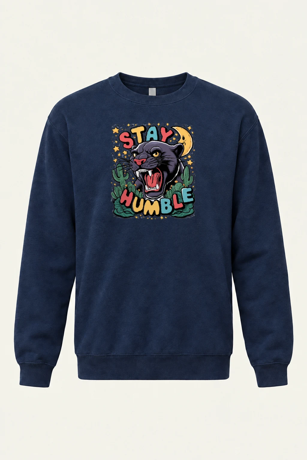 "Stay Humble Panther" Heavy Blend Unisex Crewneck Sweatshirt | Gildan 18000