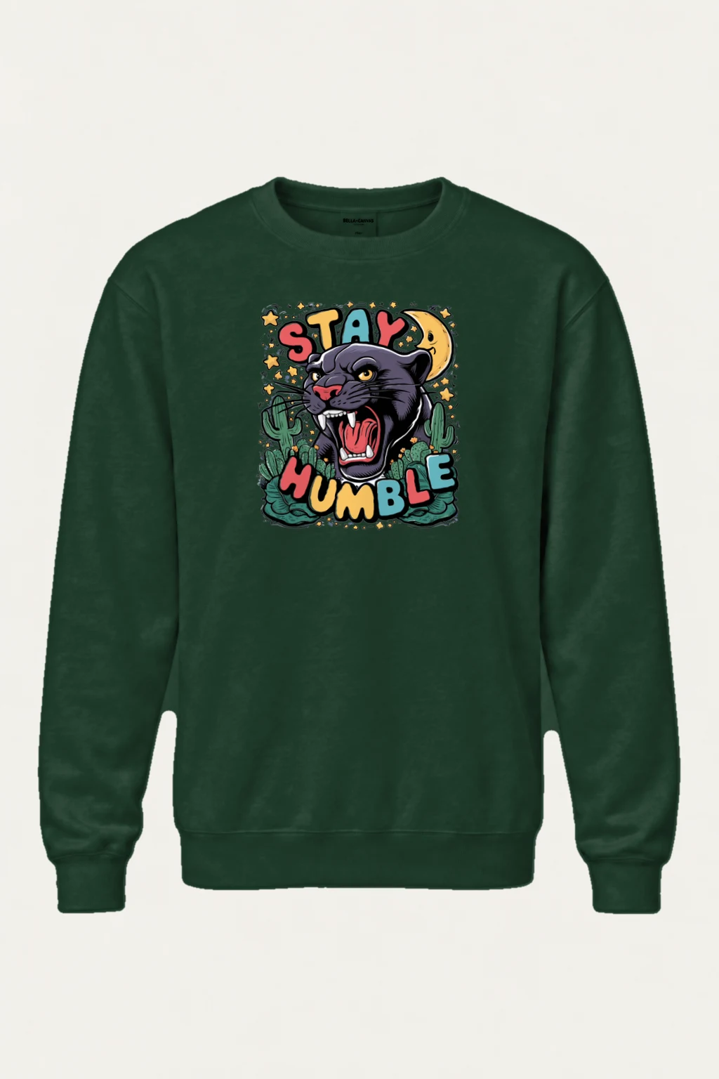 "Stay Humble Panther" Heavy Blend Unisex Crewneck Sweatshirt | Gildan 18000