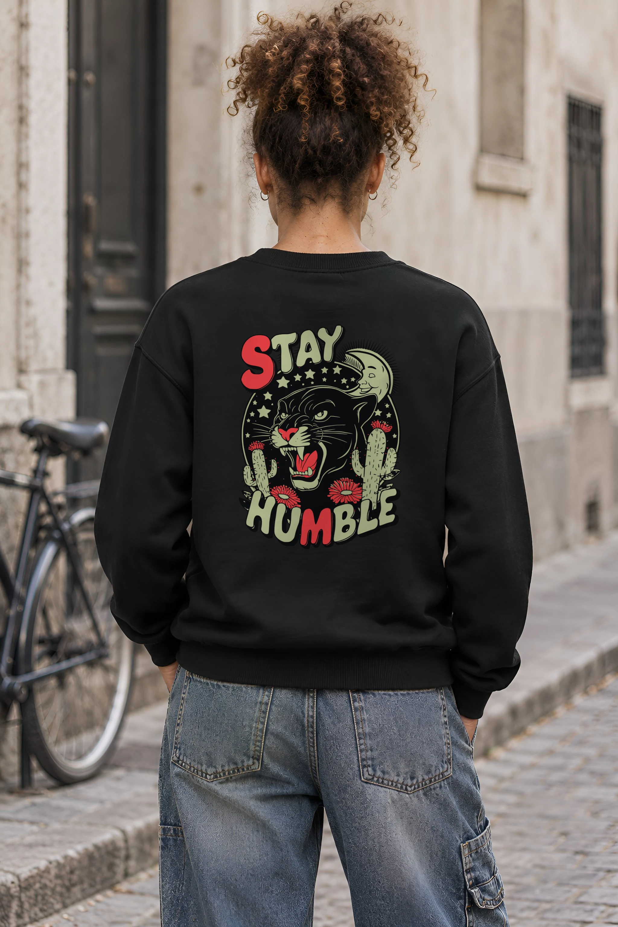 "Stay Humble Panther" 1 Crewneck Sweatshirt