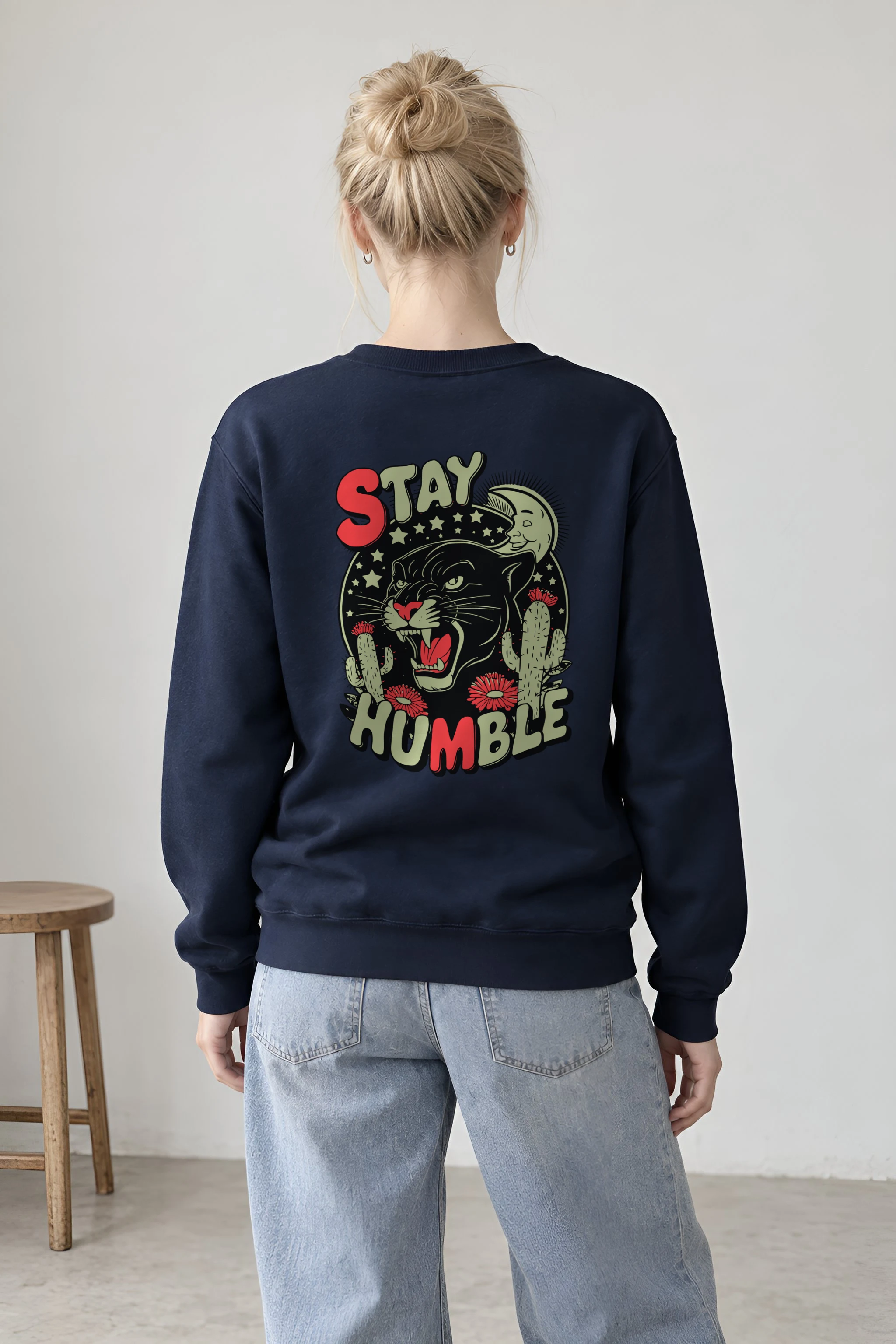 "Stay Humble Panther" 1 Crewneck Sweatshirt