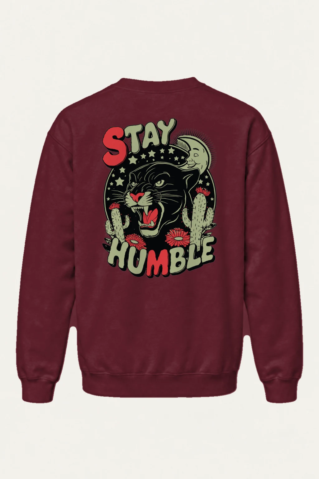 "Stay Humble Panther" Heavy Blend Unisex Crewneck Sweatshirt | Gildan 18000
