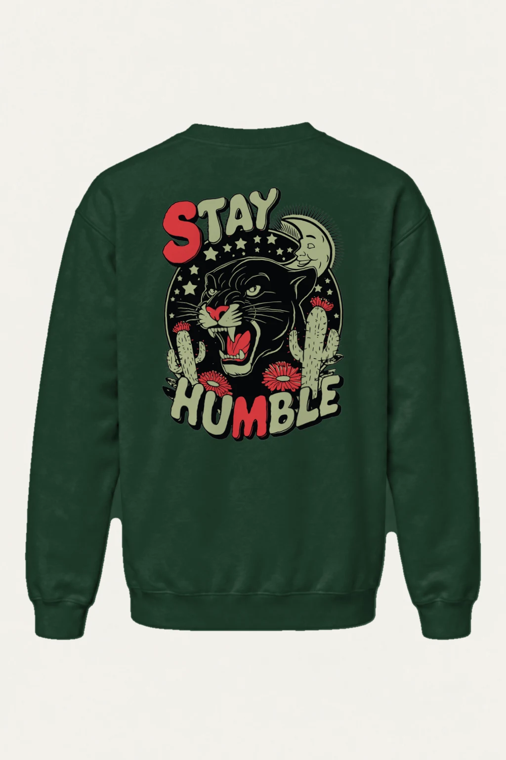 "Stay Humble Panther" Heavy Blend Unisex Crewneck Sweatshirt | Gildan 18000