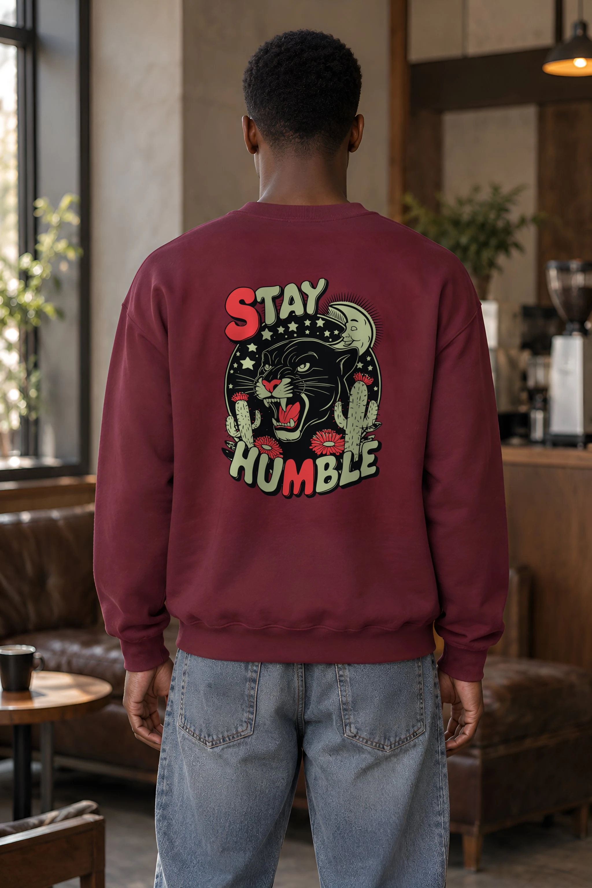 "Stay Humble Panther" 1 Crewneck Sweatshirt