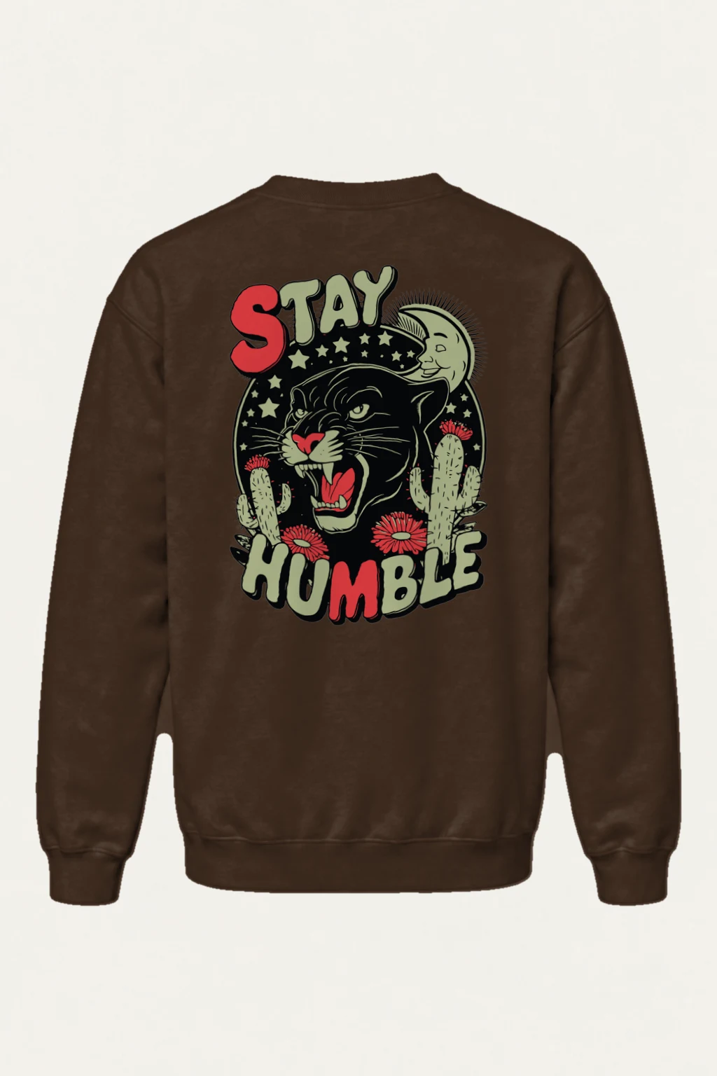 "Stay Humble Panther" Heavy Blend Unisex Crewneck Sweatshirt | Gildan 18000