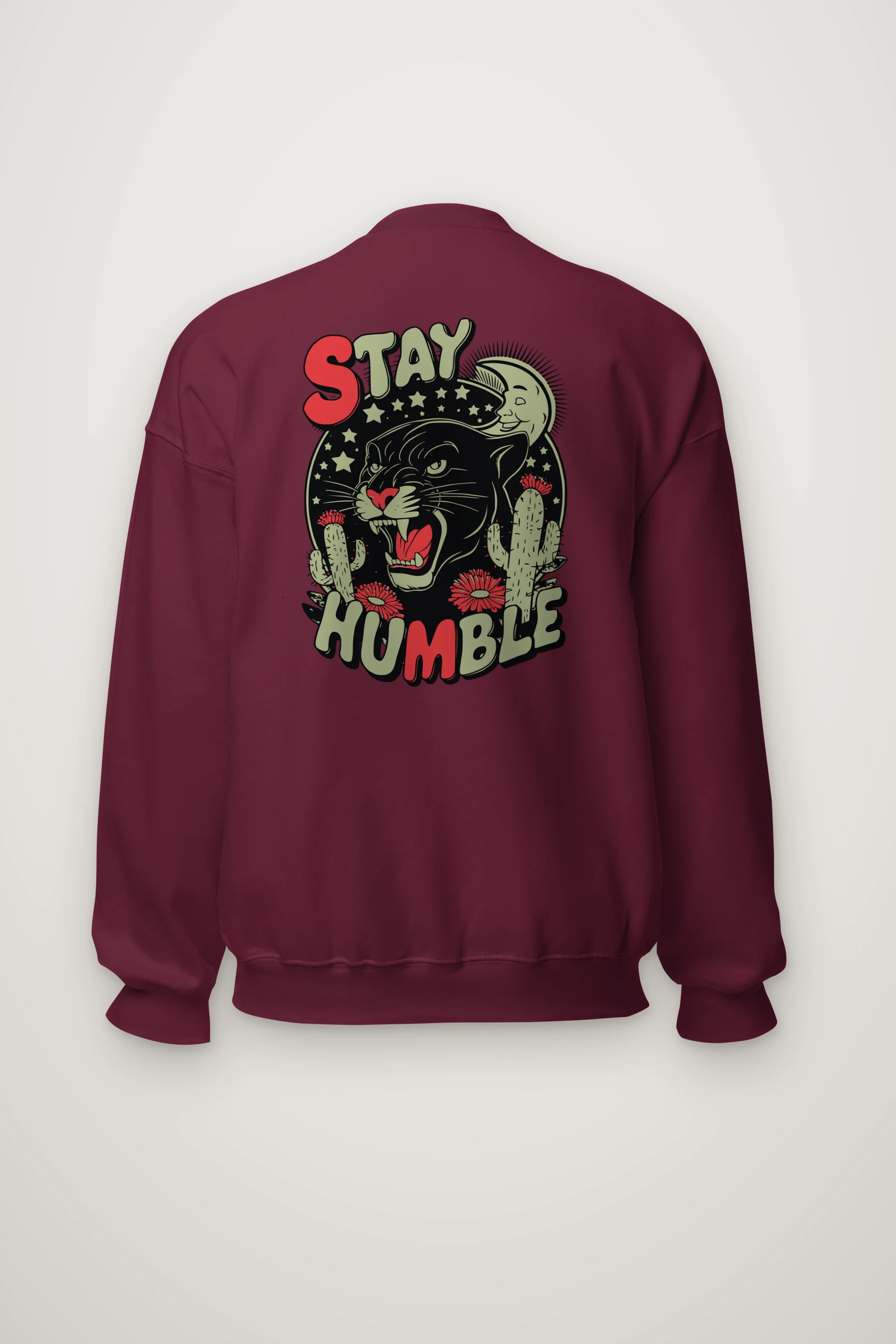 "Stay Humble Panther" Heavy Blend Unisex Crewneck Sweatshirt