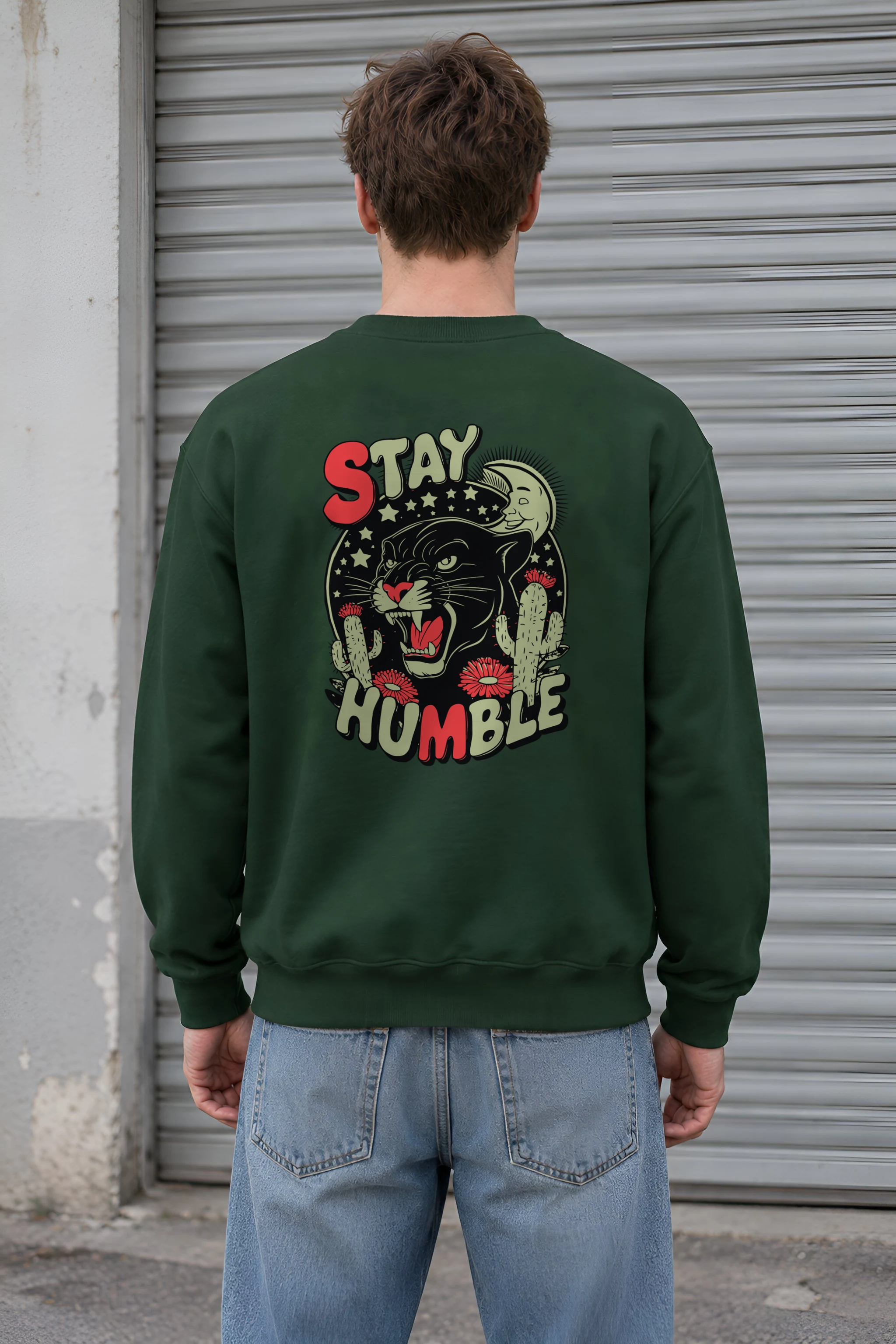 "Stay Humble Panther" 1 Crewneck Sweatshirt
