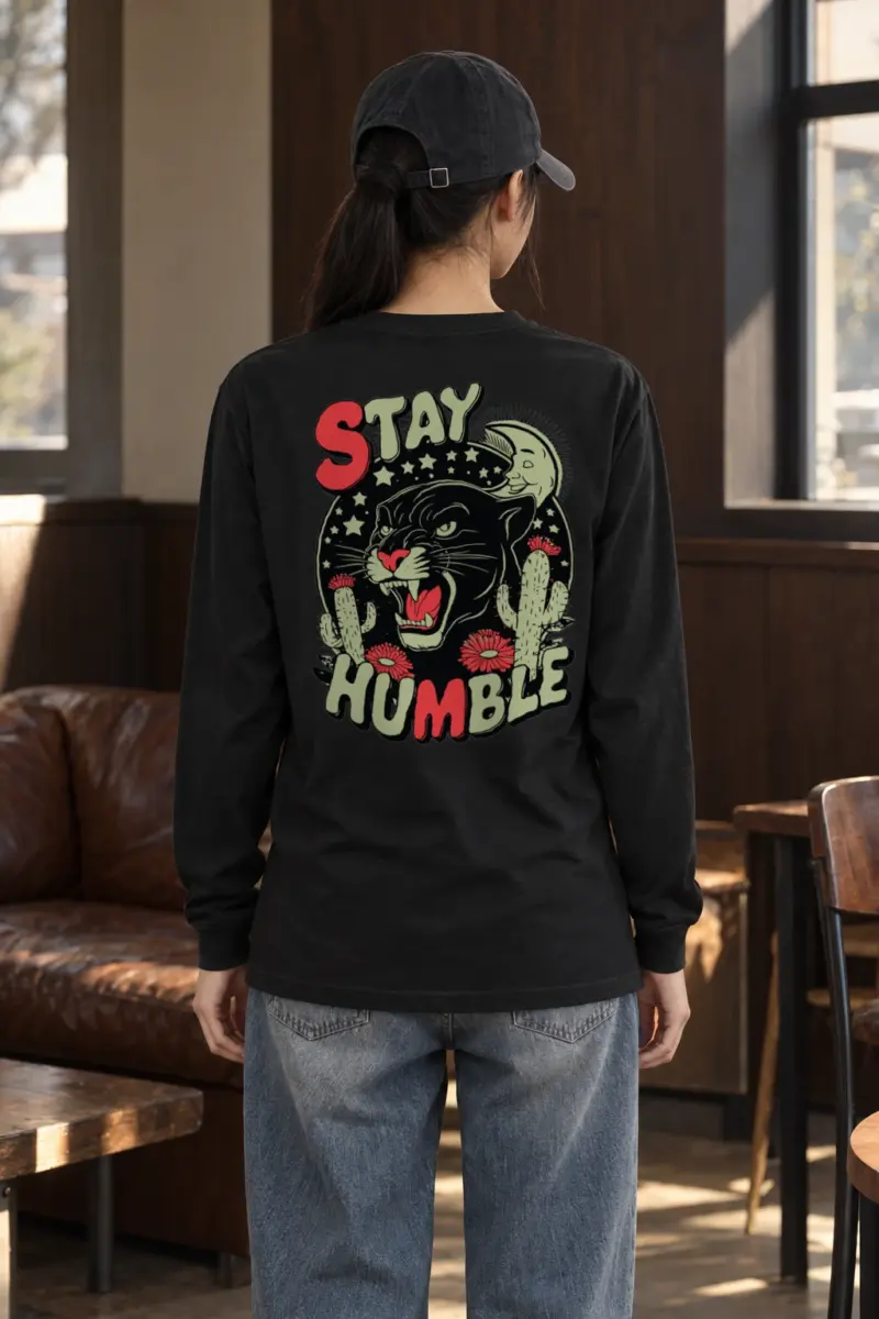 "Stay Humble Panther" Unisex Longsleeve T-shirt | Gildan 2400