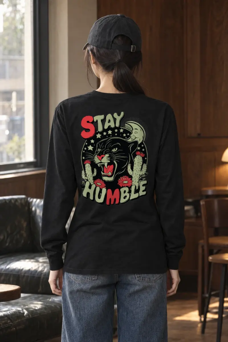 "Stay Humble Panther" Unisex Longsleeve T-shirt