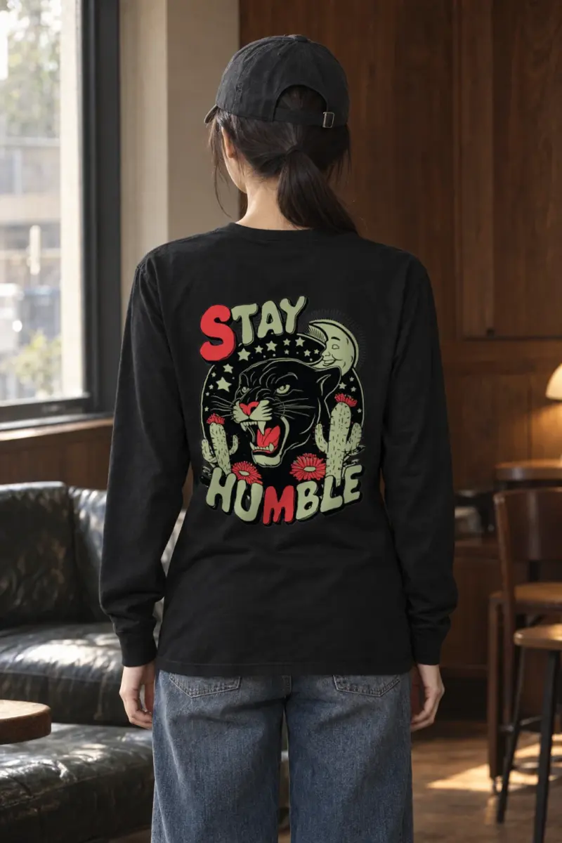 "Stay Humble Panther" Unisex Longsleeve T-shirt