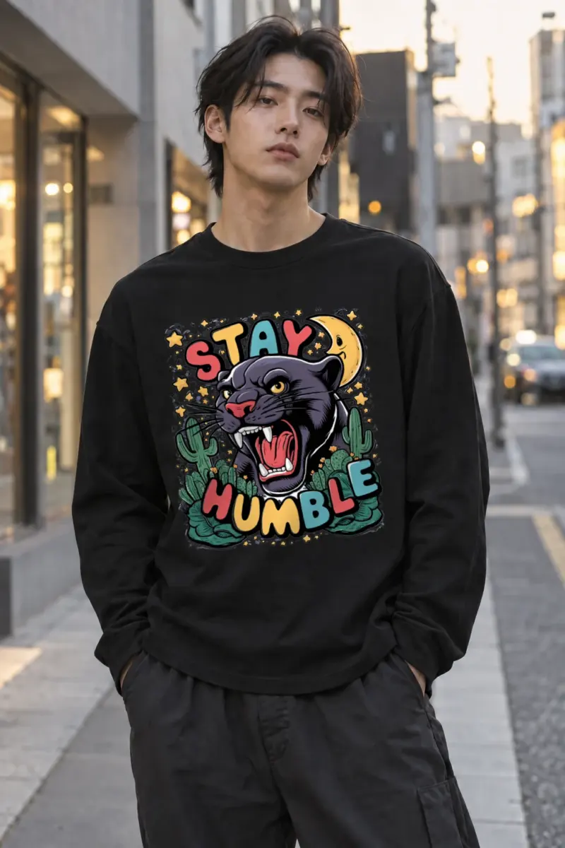 "Stay Humble Panther" Unisex Longsleeve T-shirt | Gildan 2400