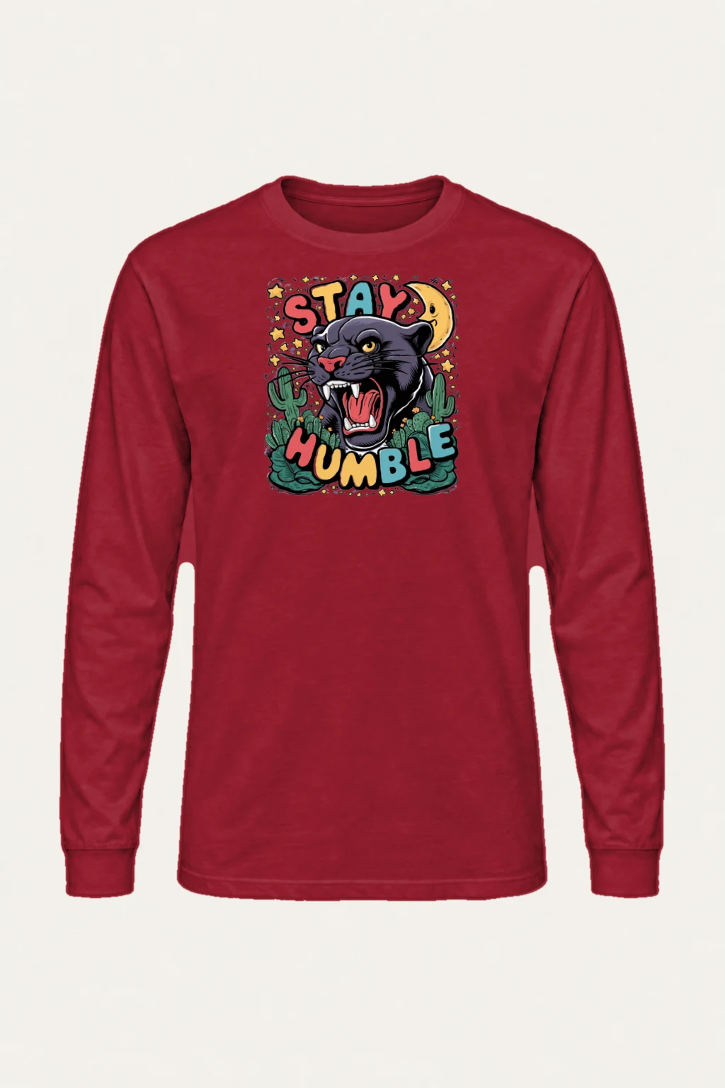 "Stay Humble Panther" Unisex Longsleeve T-shirt | Gildan 2400