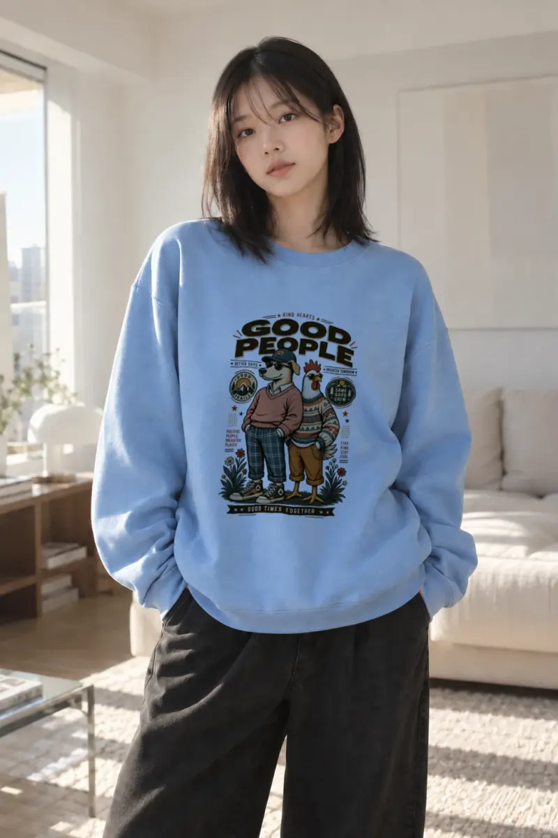 "Stay Kind Stay Cool" Heavy Blend Unisex Crewneck Sweatshirt | Gildan 18000