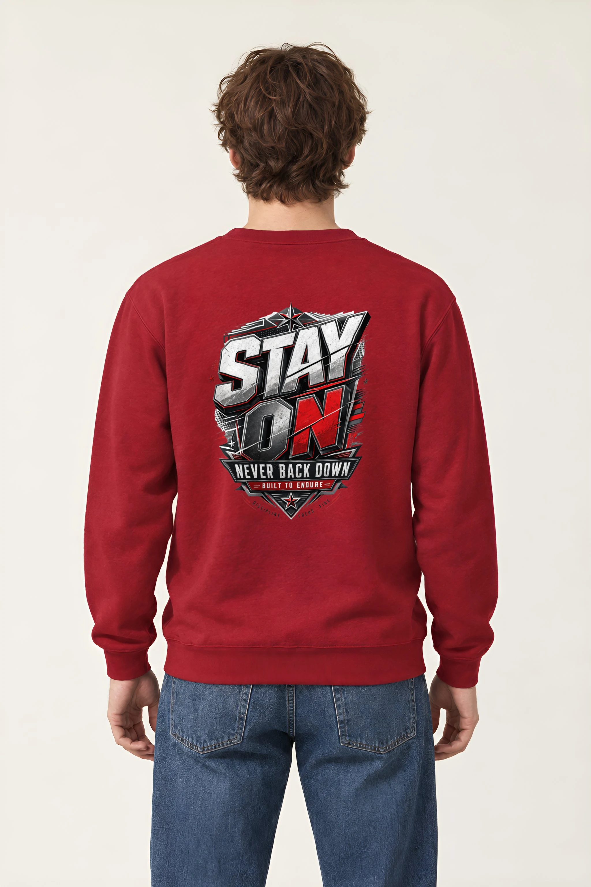 "Stay On Emblem" 1 Crewneck Sweatshirt