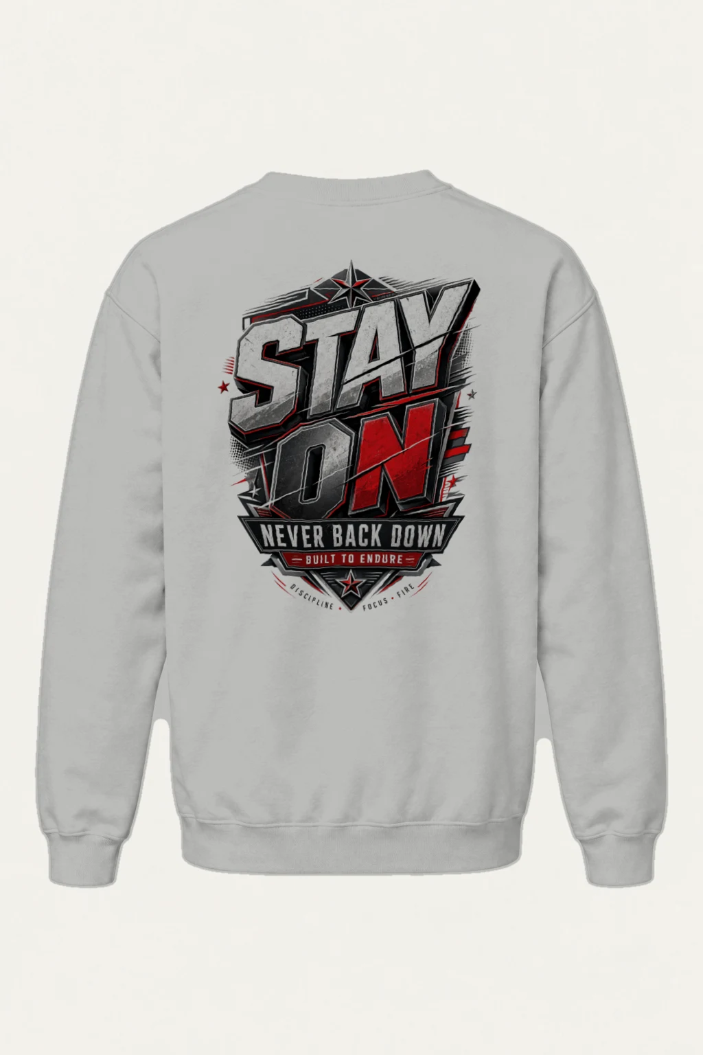 "Stay On Emblem" Heavy Blend Unisex Crewneck Sweatshirt | Gildan 18000