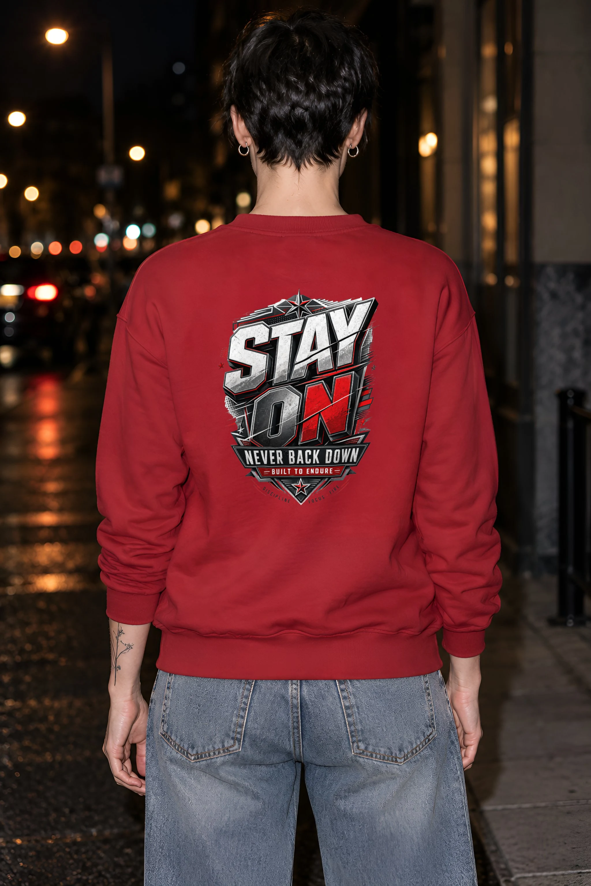 "Stay On Emblem" 1 Crewneck Sweatshirt