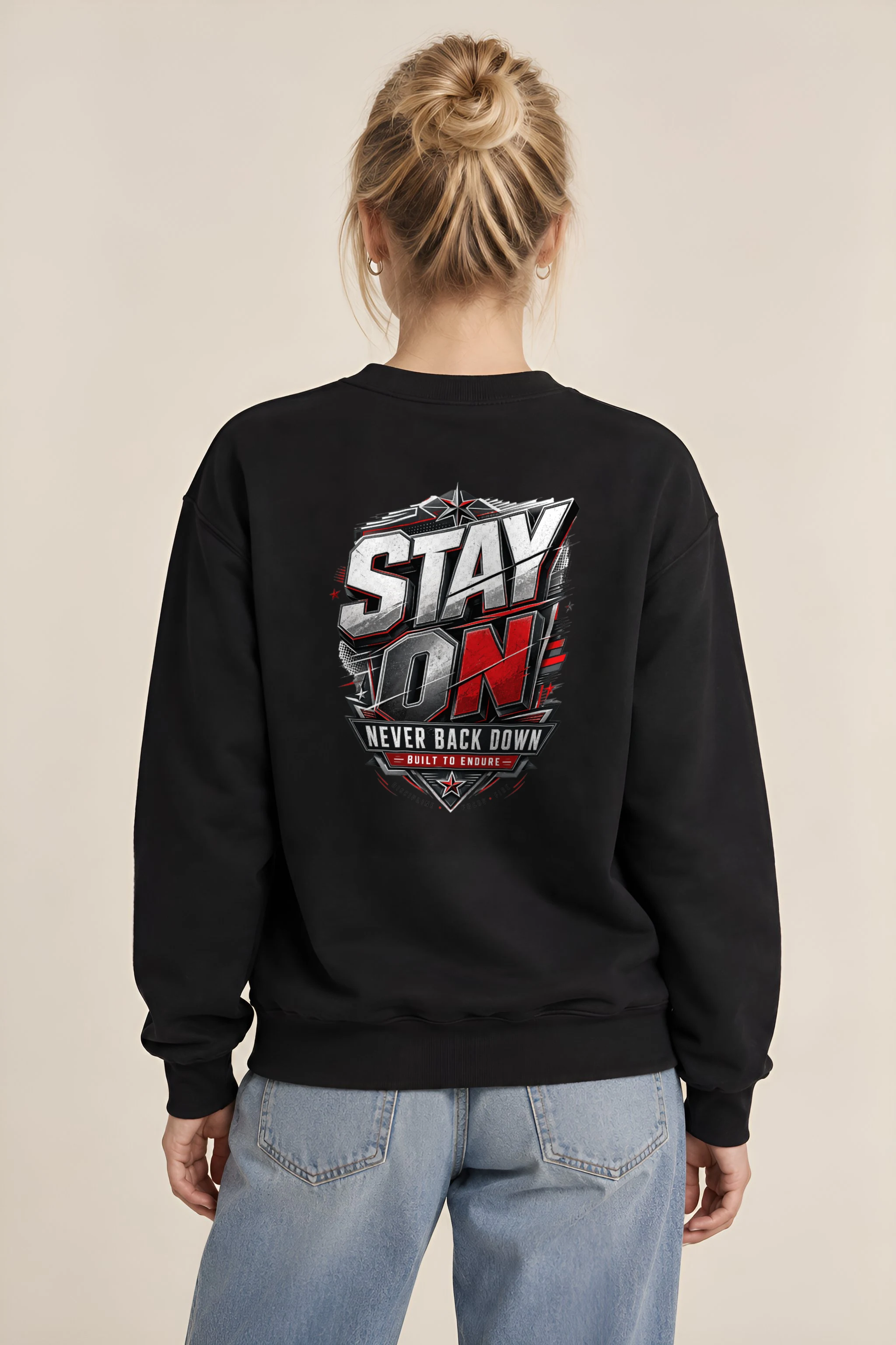 "Stay On Emblem" 1 Crewneck Sweatshirt