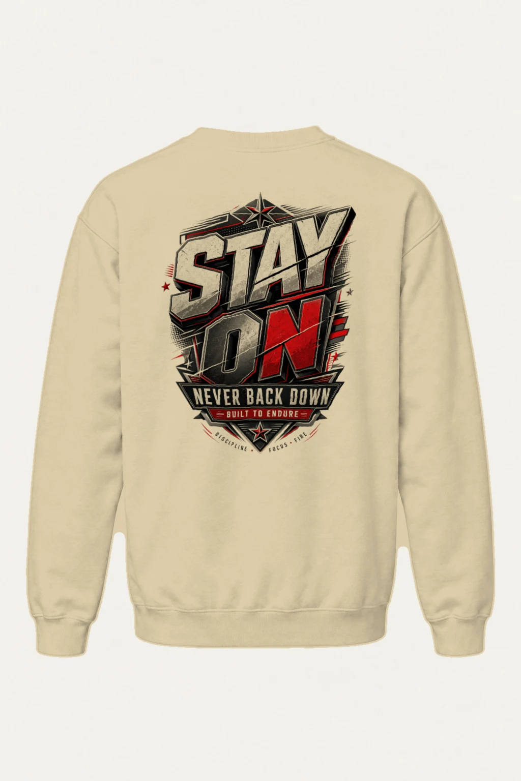 "Stay On Emblem" Heavy Blend Unisex Crewneck Sweatshirt | Gildan 18000