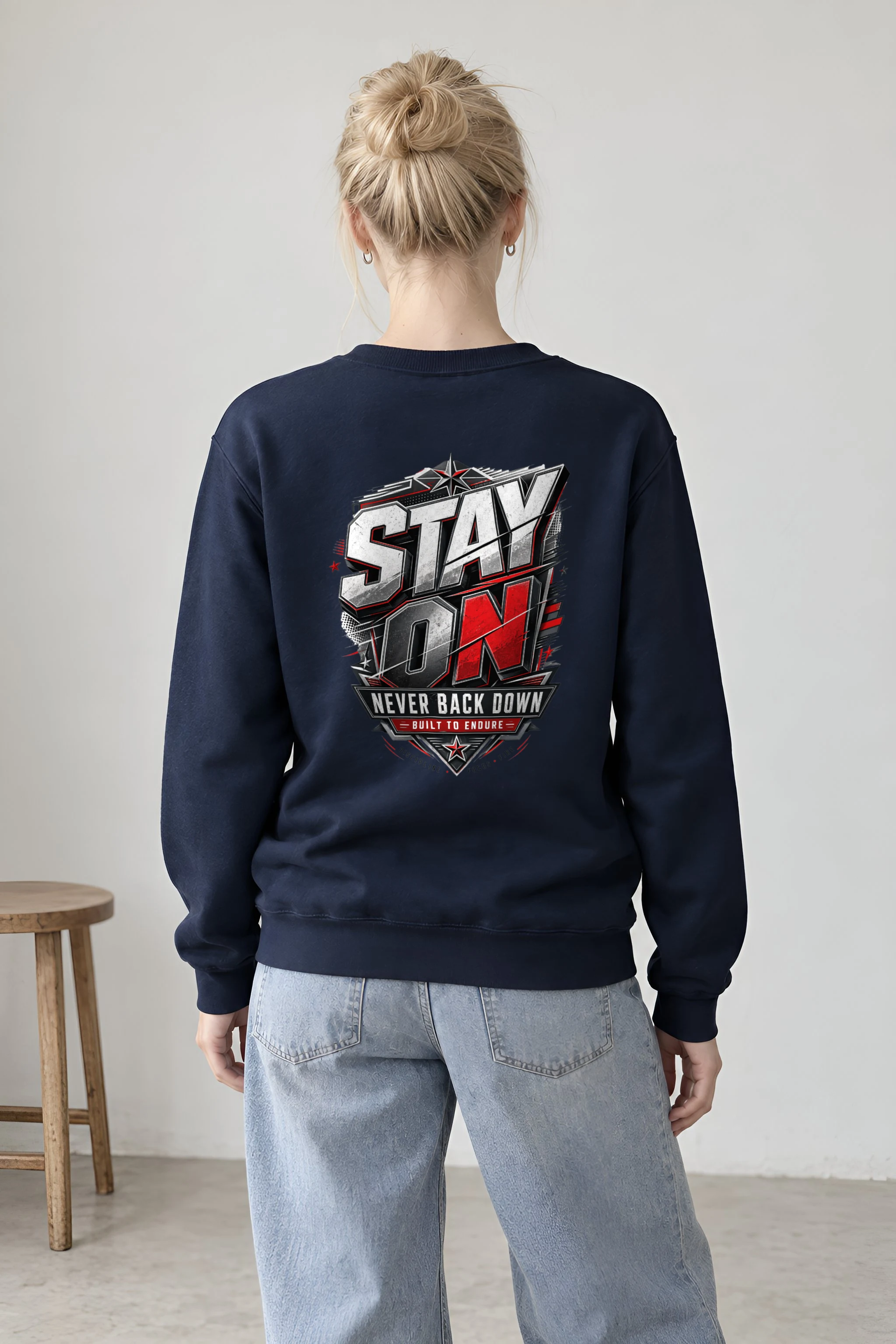 "Stay On Emblem" 1 Crewneck Sweatshirt