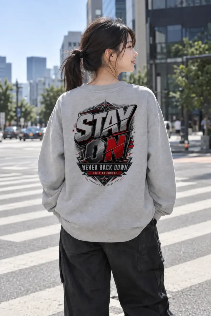 "Stay On" Heavy Blend Unisex Crewneck Sweatshirt | Gildan 18000