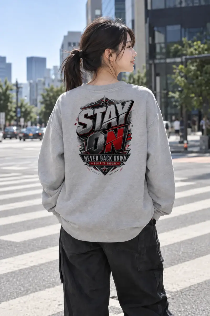 "Stay On" Heavy Blend Unisex Crewneck Sweatshirt | Gildan 18000