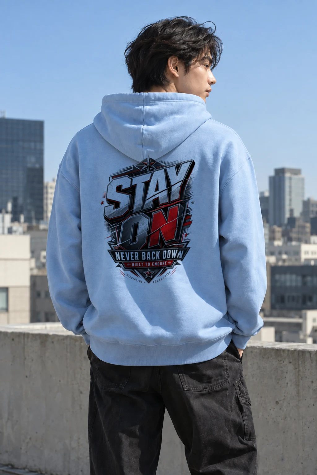 "Stay On" Heavy Blend Unisex Pullover Hoodie | Gildan 18500